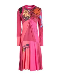 Vestido midi Mujer Fucsia 36 Mujer