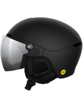 Skihelm mit integriertem Visier Obex Visor Uranium Black Matt/Clarity Universal/Partly Sunny/Silver für Herren Größe 51-54 cm schwarz - Poc - FashionsVida