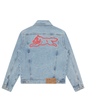 Running Dog Denim Trucker Jacket - Light Wash