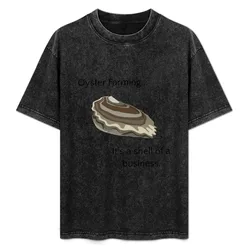 Oyster Farming T-Shirt All Match Basic Short Sleeve Top