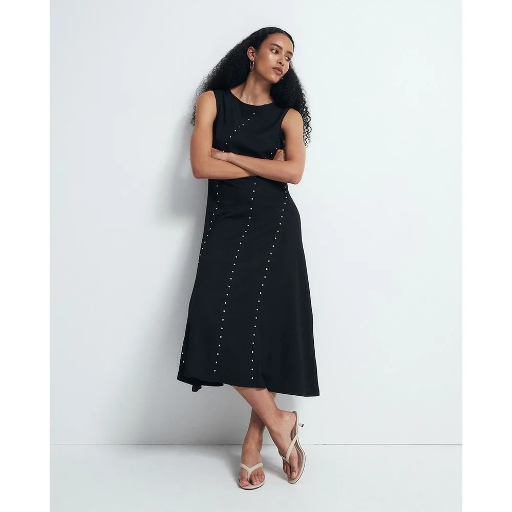Sfera - Vestido textura tachas - Sfera - FashionsVida