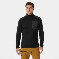 Men’s LIFA® Merino Wool Midlayer Half Zip Black S - Black - Male