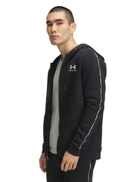 Sweat-shirt à Zip Icon Fleece Taping Black / White XL