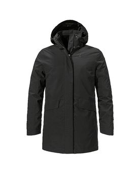 Parka d'hiver 3 en 1s Style Borkol à capuche noir 48