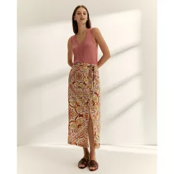 Jersey de mujer cuello pico sin mangas