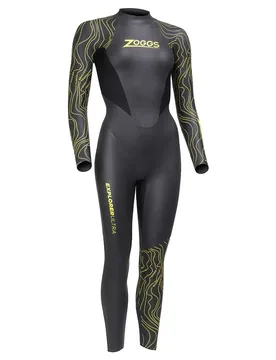 Explorer Ultra Woman Long Sleeve Neoprene Wetsuit Black / Blue M Women - Zoggs - FashionsVida