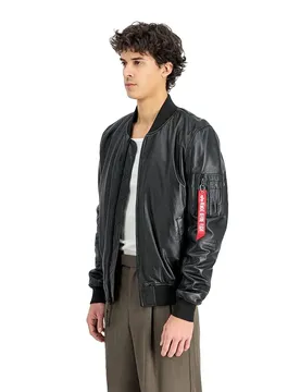 Industries Giacca Di Pelle Ma-1 Black S