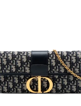 Oblique Canvas 30 Montaigne Clutch With Chain - Dior - FashionsVida