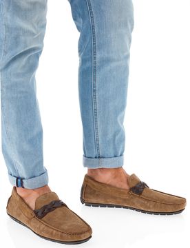 Mocassino Beige con Treccia 7307 42