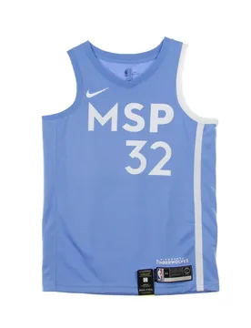 Canotta Basket Uomo Nba Swingman Jersey City Edition No 32 Karl-anthony Towns Mintim Valor Blue/white - NIKE NBA - FashionsVida