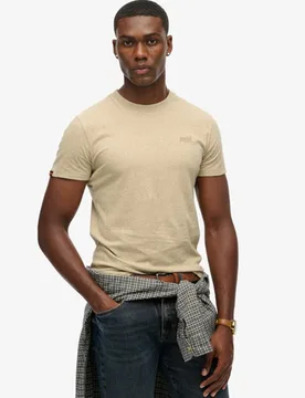 Superdry Herren Essential Logo T-shirt Beige - Größe: L - 29.99 - FashionsVida
