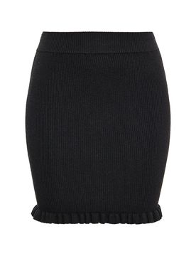 Swirly Falda negro