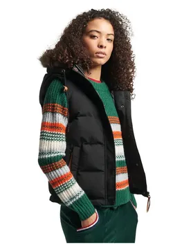 Gilet Vintage Everest Faux Fur Black S