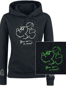 Disney Kapuzenpullover - So Sweet - S bis XXL - für Damen - Größe M - schwarz - EMP exklusives Merchandise! - Frauen - female