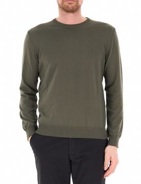 Maglione in cotone VERDE OLIVA 58