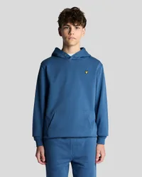 Kids' Loopback Cotton Hoodie in Blue