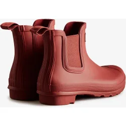 Botas de agua de mujer chelsea commando lisas con elásticos