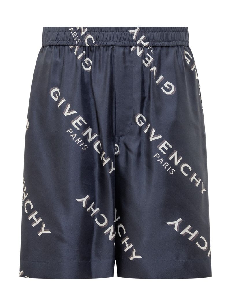 Givenchy Silk Logo Shorts