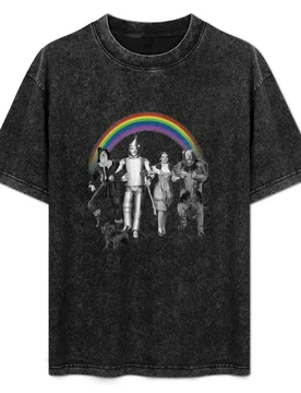 Rainbow Vintage Poster Fantasy Dorothy Gale T-Shirt Casual All Match Short Sleeve T-Shirt - Aliexpress - FashionsVida