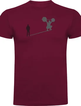 T-shirt à Manches Courtes Shadow Train Dark Red XL - Kruskis - FashionsVida