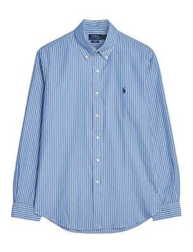 Camicia Con Logo In Cotone