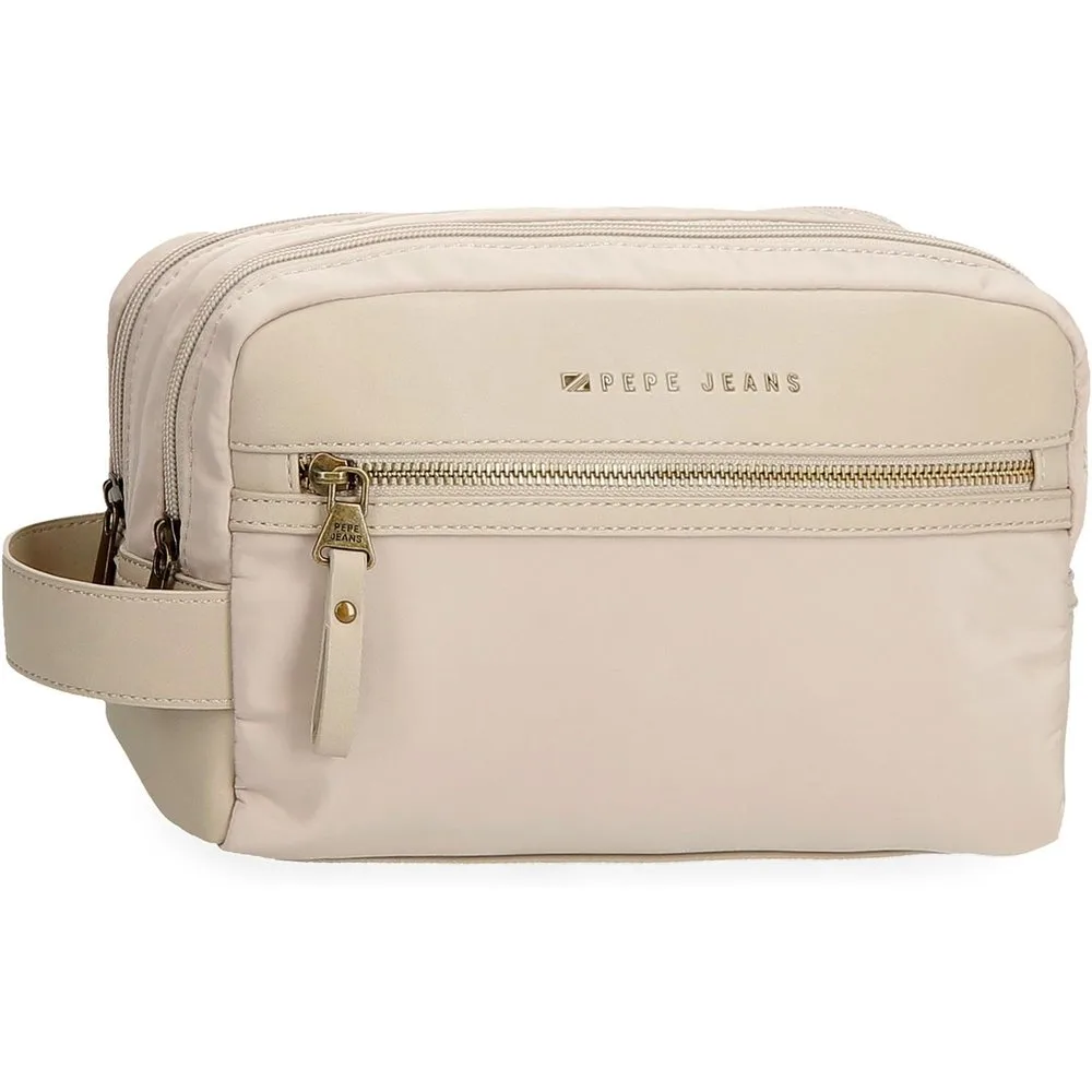 Neceser morgan dos compartimentos con bolsillo frontal en negro - Pepe Jeans - FashionsVida