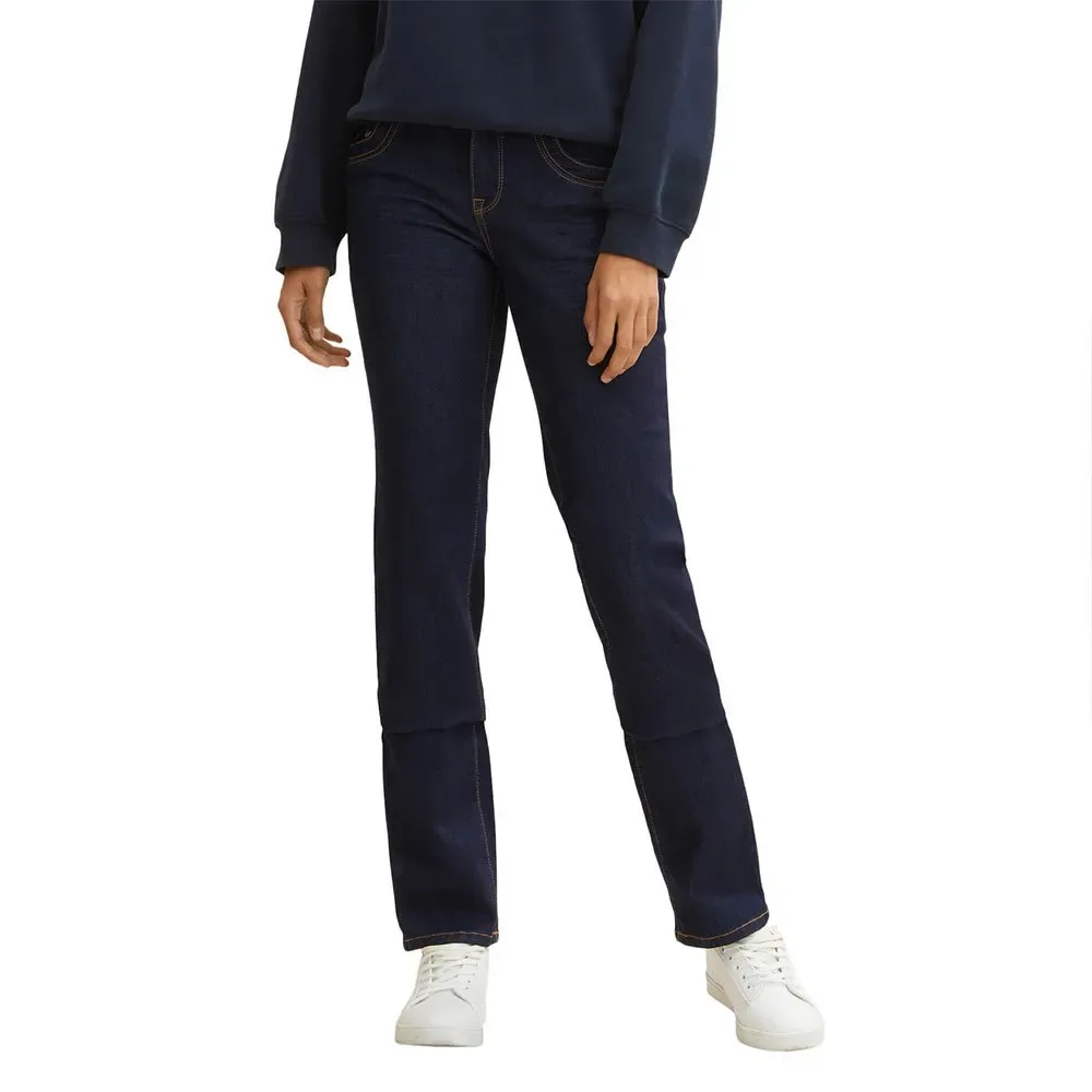 Jeans Straight Rinsed Blue Denim 32 - Tom tailor - FashionsVida