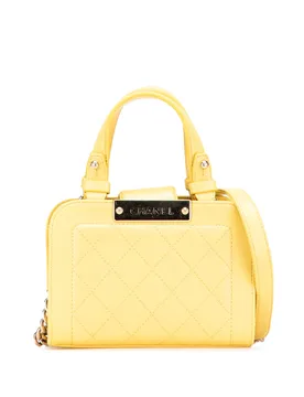 Mini Calfskin Label Click Shopping Tote - Chanel - FashionsVida