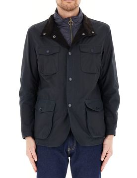 Giacca cotone cerato BLU SCURO XXL