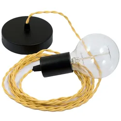 Cables Suspension Luminaire Tm10 1 M Yellow / Black One Size