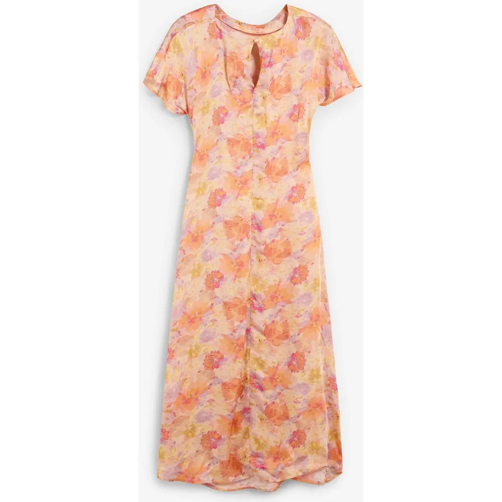 Vestido largo estampado con detalle drapeado - Scalpers - FashionsVida