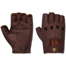 Summer Oily Goat Nappa Leather Gloves by - brown - Size: 8 HS
