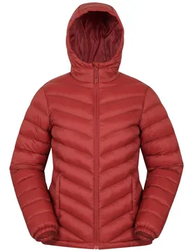 Women's Seasons Padded Winter Jacket Water Resistant in Burnt Orange Size: 22 - Burnt Orange - Size: 22 - Mountain Warehouse - FashionsVida