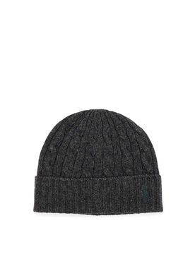 Cappello Beanie in Misto Lana un trecce