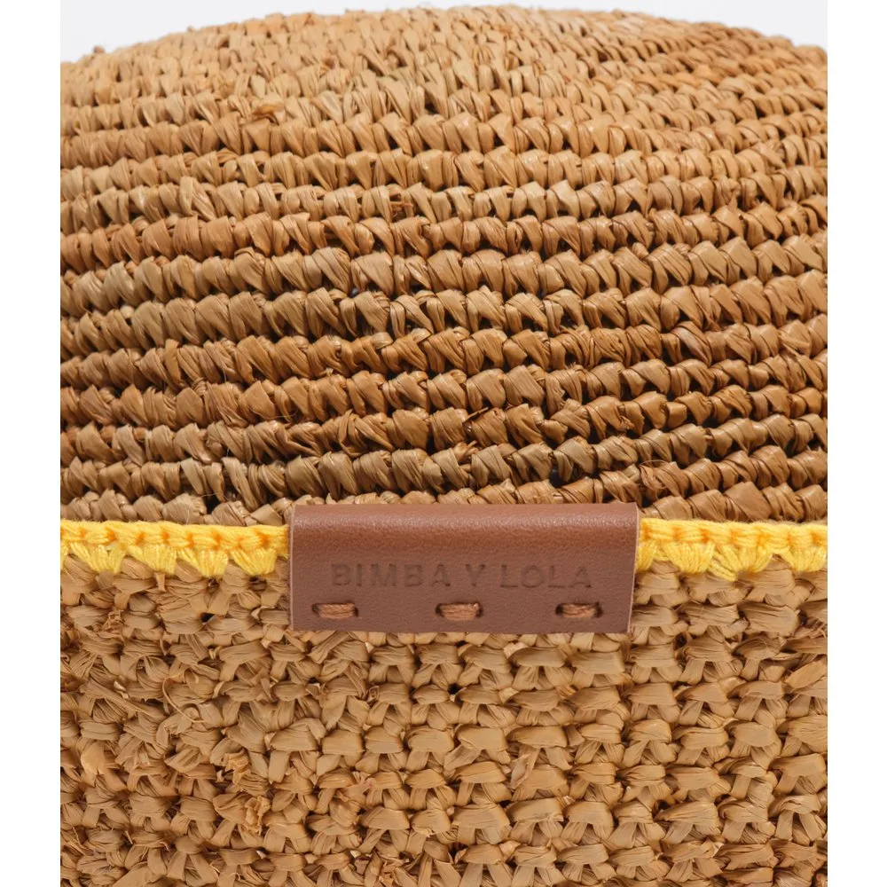 Gorro de mujer de rafia con contraste - Bimba y Lola - FashionsVida