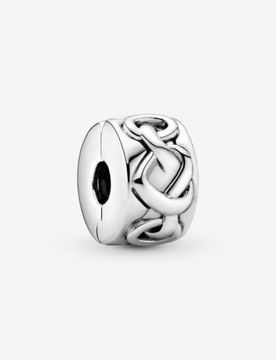 Charm Clip Cuori Intrecciati 798035