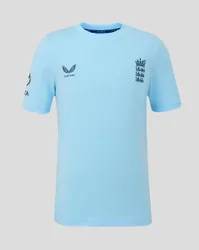 England Cricket Junior 26/27 Off Pitch T-shirt BLUE JL Unisex
