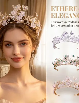 Luxury Crystal Bridal Tiaras Sparkling Elegant Queen Princess Crown Vintage Butterfly pattern Crystal Wedding Tiaras Prom Party - Aliexpress - FashionsVida