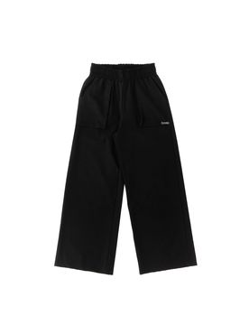 Pantalone vita elasticizzata NERO 8A