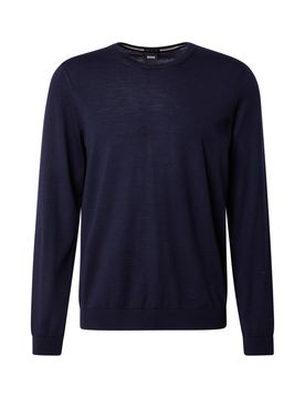BOSS Jersey 'Leno' azul oscuro