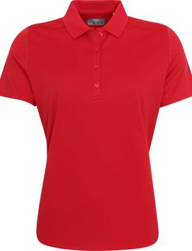 Polo Swing Tech Solid, kurzarm, rot m