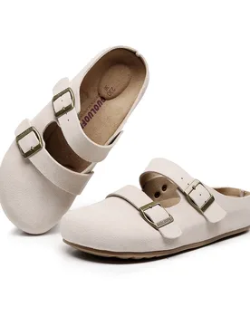 Women's Adjustable Platform Mules Soft Suede Upper Thick Cushioned Rubber Sole, Elegant Mary Jane Design with Two Buckle Straps - Aliexpress - FashionsVida