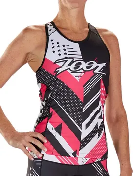 Maglia Da Triathlon Senza Maniche Ltd Black / Red / White