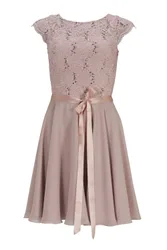 Cocktailkleid aus Spitze und Chiff female