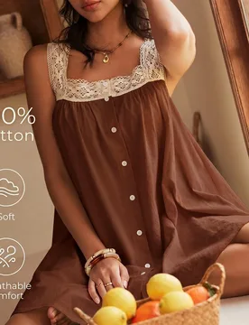 Camisón de mujer con tirantes finos estilo bohemio - Shein - FashionsVida