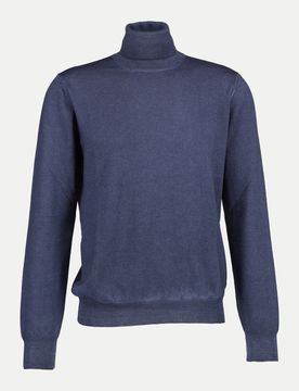 Rollkragenpullover im Vintage-Look Blau 58