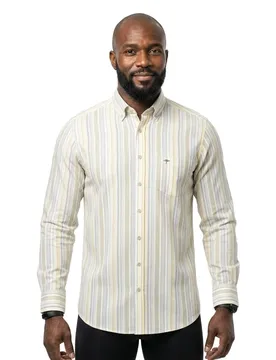 Chemise à Manches Longues 16038290 Pale Yellow XL