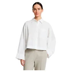 Camicia A Maniche Lunghe Astha Cropped Boxy Bright White 34