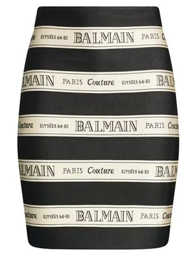 Minifalda Mujer Negro 34,36,38,40 Mujer - Balmain - FashionsVida