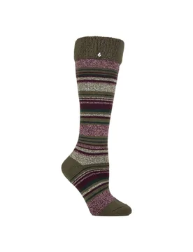 Women's Thermal Long Boot Socks Soft Brushed - - Size: 4-6 - Heat Holders - FashionsVida